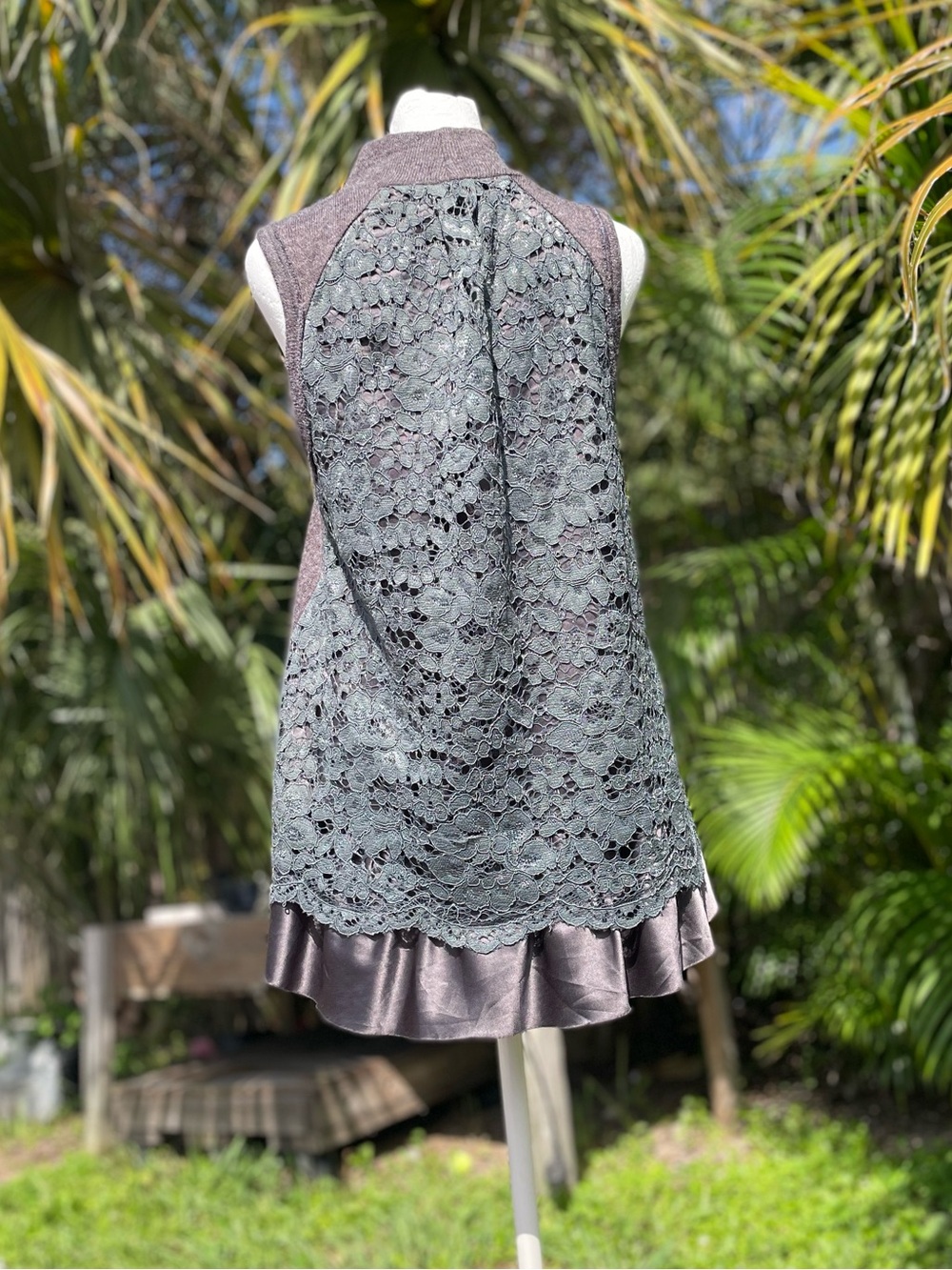 MOTH Grey Ella Turtleneck Tank Size Medium